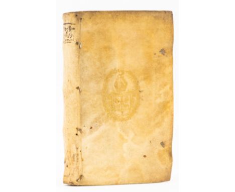 Pilgrim's Guidebook to Rome.- Serrano (Marco Attilio) De Septem Urbis Romanae Ecclesiis., printer's woodcut device to title, 