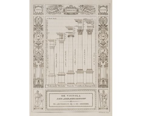 Normand (Charles) De Vignola der Ambachtslieden, first Dutch edition, half-title, 2 engraved titles and 36 plates, contempora