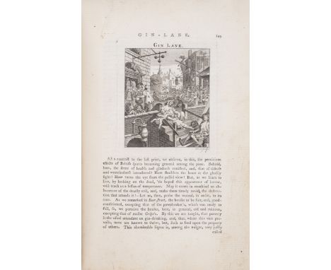 [Trusler (Rev. John)] The Works&nbsp;of Mr.&nbsp;Hogarth&nbsp;Moralized, first edition, engraved frontispiece, vignette title