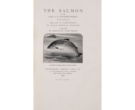 Gathorne-Hardy (Hon. A. E.) The Salmon, first edition, one of 157 large paper copies, plates, modern green morocco-backed clo