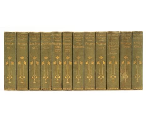 Bront&euml; (Charlotte, Emily &amp; Anne) Novels of the Sisters Bront&euml;, 8 works in 12 vol., "Thornton Edition", frontisp