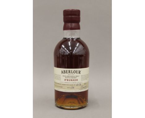 A bottle of Aberlour Highland Single Malt Scotch whisky. 24.5 cm high.