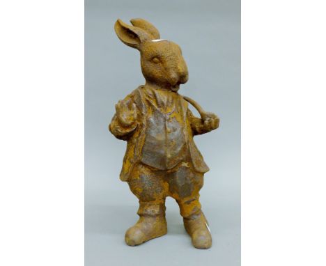 A cast iron model of Brer Rabbit. 43 cm high.