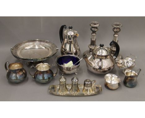 A quantity of various silver plate.