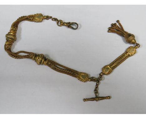 GILT METAL ALBERT STYLE CHAIN 