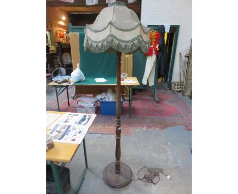 MAHOGANY STANDARD LAMP 