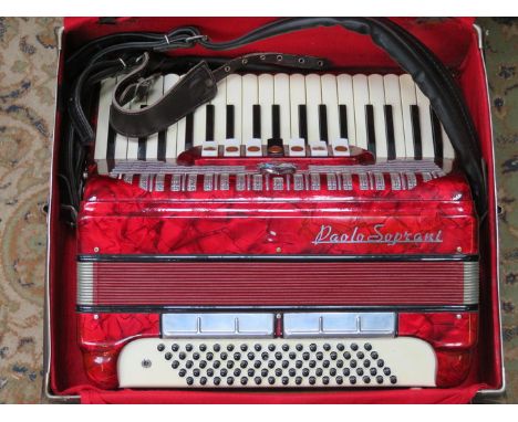 PAOLO SOPRANI CASED PIANO ACCORDION 