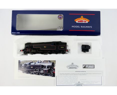 Bachmann - A boxed DCC Ready OO gauge Fairburn tank engine number 42073 in BR lined black livery with late crest. # 32-877. T