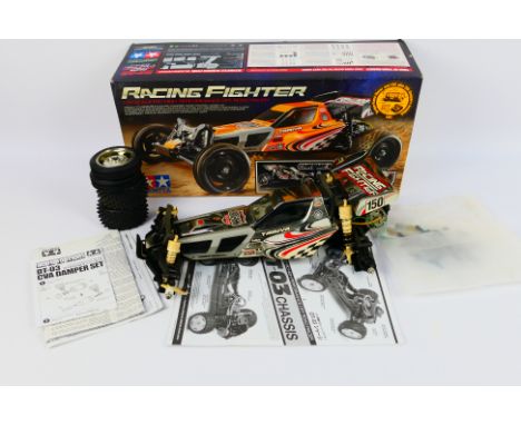 Tamiya - A boxed and constructed 2017 Limited Edition Tamiya #47347 1:10 scale electric 'Racing Fighter' RC High Performance 