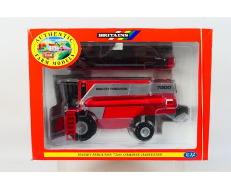 Britains - A boxed 1:32 scale Britains diecast #00054 Massey Ferguson 7200 Combine Harvester. The model appears to be in Mint