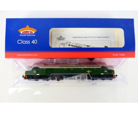 Bachmann - A boxed OO gauge 21 DCC Class 40 Diesel D369 in BR green livery # 32-481. The model appears Mint in a Very Good bo