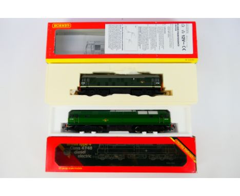 Hornby - 2 x boxed OO gauge Diesel Electric locos, a Brush Type 4 Class 47/48 D1520 # R.060 and a Class 25 Bo-Bo number D7581