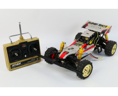 Tamiya - A vintage 1984 unboxed and constructed Tamiya #58054 1:10 scale Super Shot High Performance 4WD Off Road Racer. The 
