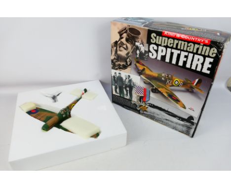 King & Country - A boxed King & Country RAF016 Royal Air Force Supermarine Spitfire Mk.I. The model is missing its aerial, ot