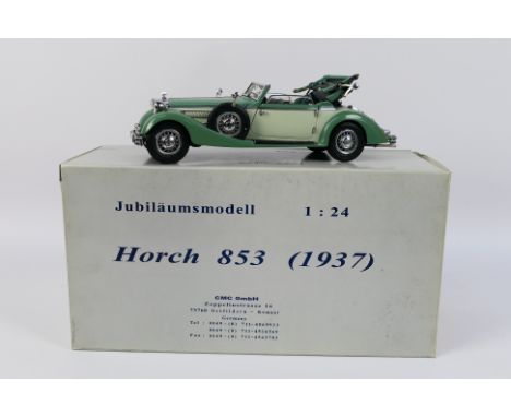 CMC - A boxed 1;24 scale CMC M-016 Horsch 853 (1937). The model has some damage to the convertible hood, is very dusty due to