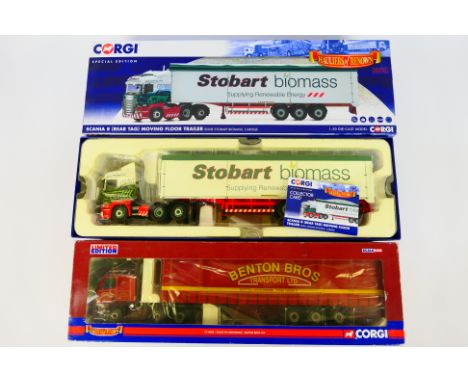 Corgi - Two boxed Corgi 'Hauliers of Renown' 1:50 scale diecast model trucks. Lot consists of Corgi limited Edition CC14005 V