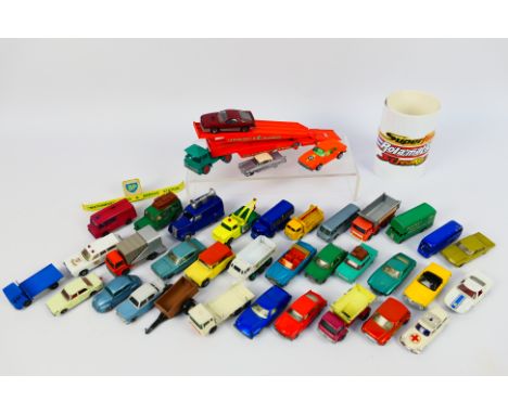 Matchbox - Husky - Dinky - Sot On - A group of unboxed vehicles including AEC 8 Wheel Tipper in the rarer Douglas livery with