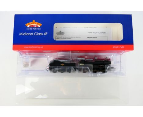 Bachmann - A boxed OO gauge 21 DCC Midland Class 4F 0-6-0 locomotive in BR black livery number 43924. 31-882. The model appea