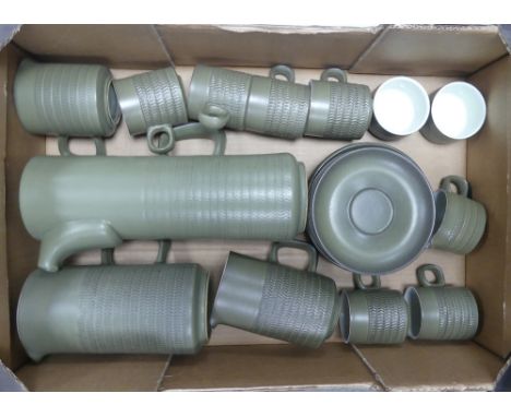 Denby, Coffee Set inlcudes Pot, Cups, Plates, Milk Jug etc. (1 Tray)
