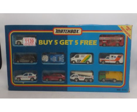 Matchbox MB-808 'Buy 5 Get 5' 10 car set.