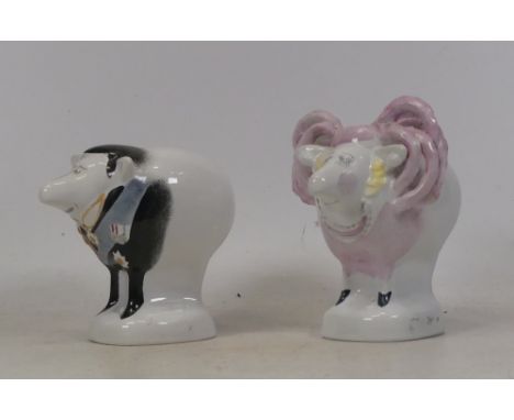 Carltonware, Two Comical Sheep models by Malcolm Gooding from the Flying Machine Gift Shop (2)