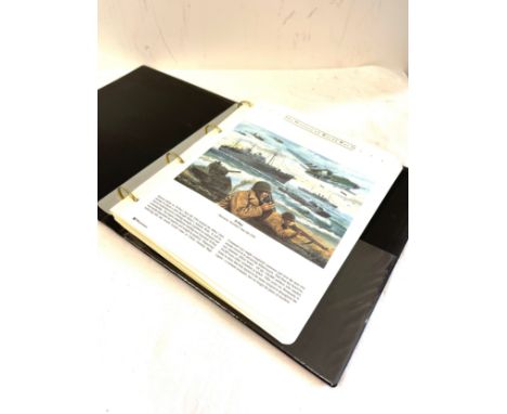 Folder containing first day covers and coins - The history of War 