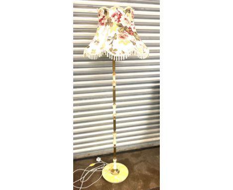 Brass and onyx standard lamp 