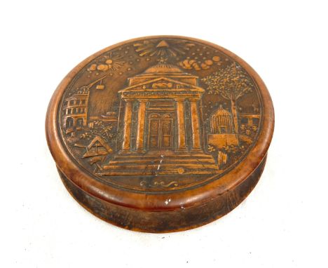 19th century masonic snuff / tobacco box a/f 