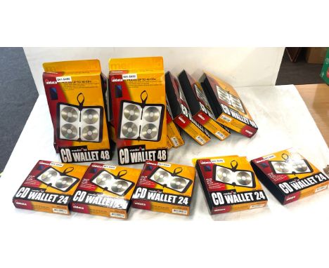 Brand new in packaging 12 Aidata CD Wallet  48 , model CD48N, 14 Aidata 24 CD wallet 