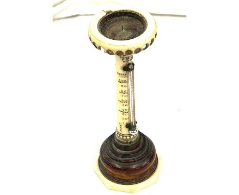 Antique ivory desk thermometer by C.Tagliabue and Casella London 