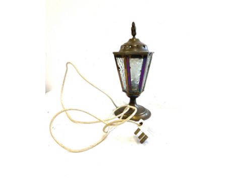 Victorian balustrade stair lamp, working order 