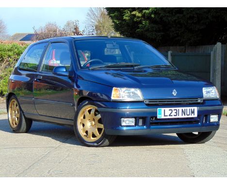 - No. 39 out of 500 Clio Williams 1 cars destined for the UK market

- Recent bodywork restoration/respray, 400 miles since e