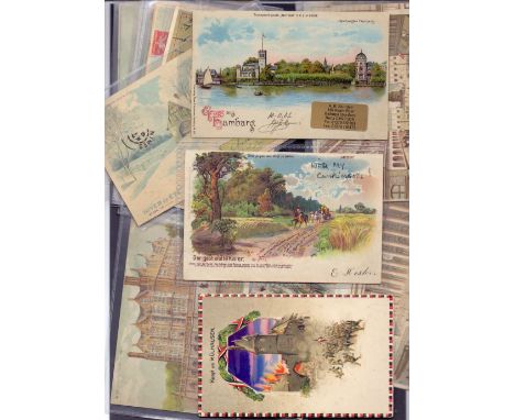 POSTCARDS : "Hold to light" postcards. Box with 220+ cards with vast majority pre 1920. Many useful cards inc a number of Par