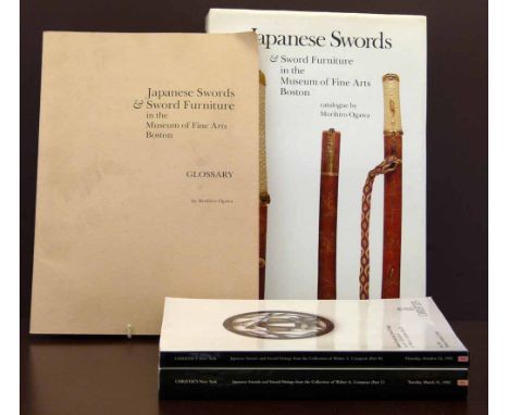 Ogawa M. Japanese Swords, 1987, with separate Glossary, also two Christies auction catalogues for the collection of Dr. Walte