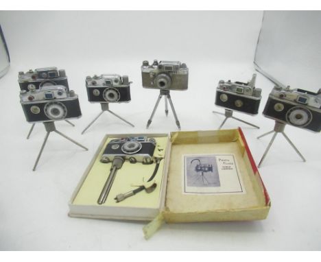 Boxed Photo Flash table lighter and 6 others with stands (7) 