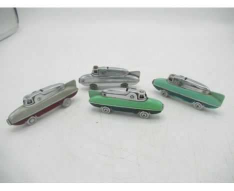 Thunderbird lighter and 3 Sarome Blue Bird lighters (4) 
