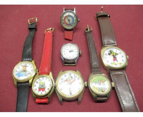 Quartz and mechanical childrens watches incl. Timex, Space Patrol, etc 
