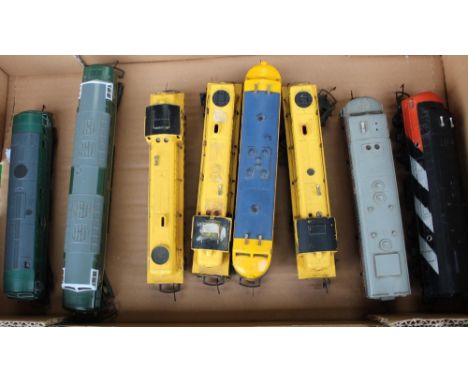 Collection of eight diesel 00 gauge locomotives including Tri-ang railways x 3, Tri-ang loco No.4008 and another with differe
