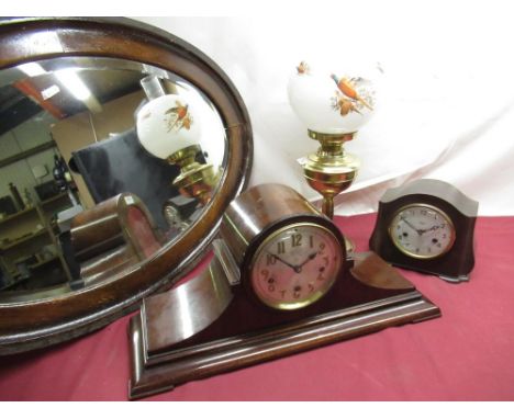 Winterhalder &amp; Hofmameir, early C20th Westminster chiming mantel clock brass bezel enclosing silvered dial with applied A