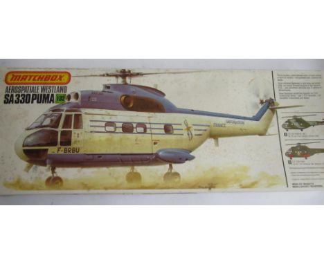 Owain Wyn Evans Collection - Boxed and unstarted 1/32 Matchbox Aerospatiale/Westland SA330B Puma model kit, item no PK-507. 
