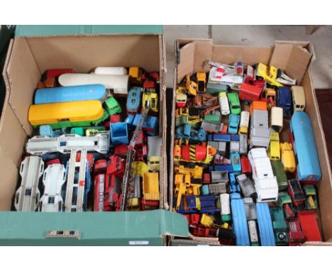 Collection of vintage Corgi toys, including Mk 4 transporter and Corgi articulated horse box (2) 