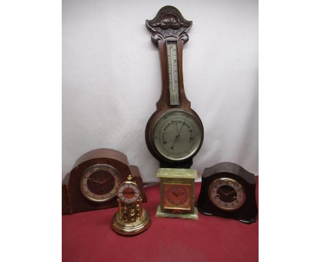 Smiths Enfield, 1930 brown Bakelite cased chiming mantel clock with two train movement, H.A.C., 1930s walnut cased Westminste
