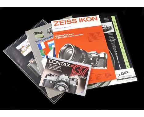 Camera Equipment Literature,  including Dallmeyer 'Why a Telephoto Lens', brochures and publicity material by Zeiss, includin