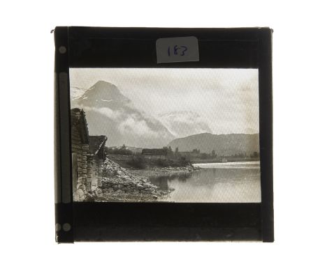 3¼in sq Photographic Magic Lantern Slides,  W R Kay, Southampton Camera Club, and others, topographical, including Egypt, Ind