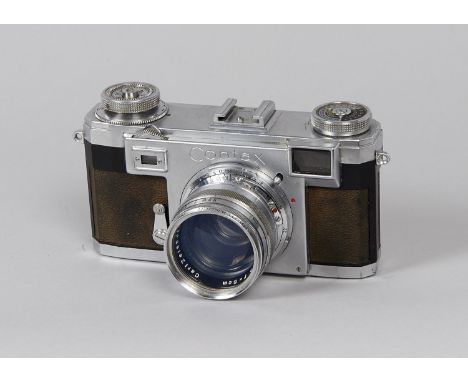 A Zeiss Ikon Contax IIa Rangefinder Camera, serial no A48047, with Carl Zeiss Jena Sonnar 5cm f/1.5 lens, serial no 1892503, 