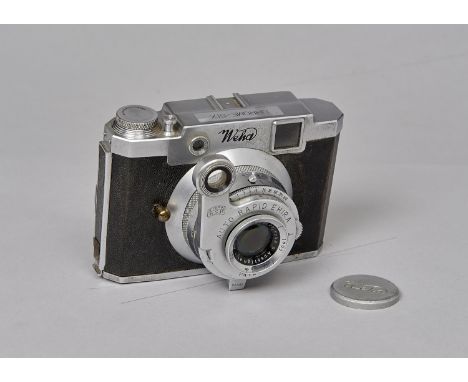 An Ehira Weha Chrome-Six III Rangefinder 120 Roll-Film Camera,  with Weha Anastigmat f/3.5 75mm lens in Auto Rapid Ehira shut