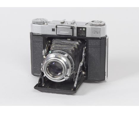 A Zeiss Ikon Super Ikonta IV 534/16 Rangefinder Camera, with Carl Zeiss 75mm f/3.5 Tessar lens, serial no 2556433, shutter st