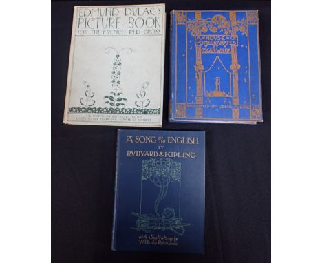 OSCAR WILDE, A HOUSE OF POMEGRANATES illustrations by Jessie M King, 6th edition 1915, with Rudyard Kipling, A Song of The En