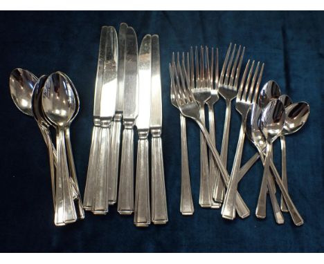 A QUANTITY OF VINTAGE VINERS STAINLESS STEEL CUTLERY 