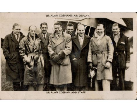 Sir Alan Cobham signed vintage 6x4 black and white photo signature on reverse. Sir Alan John Cobham, KBE, AFC, 6 May 1894 21 